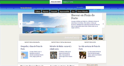 Desktop Screenshot of praiadoforte.com.es